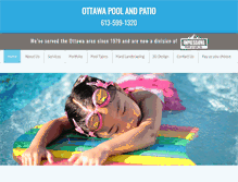 Tablet Screenshot of ottawapoolandpatio.ca
